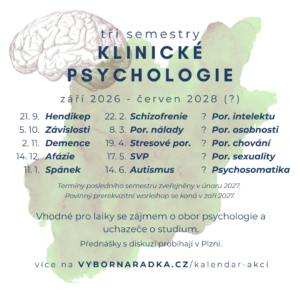 večery klinické psychologie